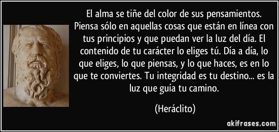 cmo vea la vida el filsofo presocrtico herclito